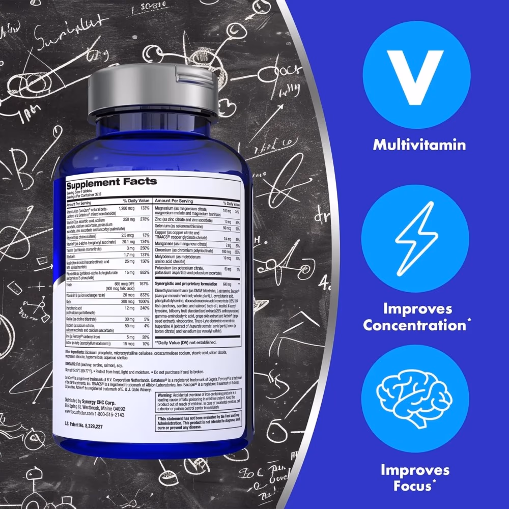Focus Factor Nutrition for Brain Tablets 180s 4