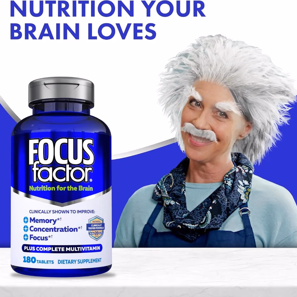 Focus Factor Nutrition for Brain Tablets 180s 3