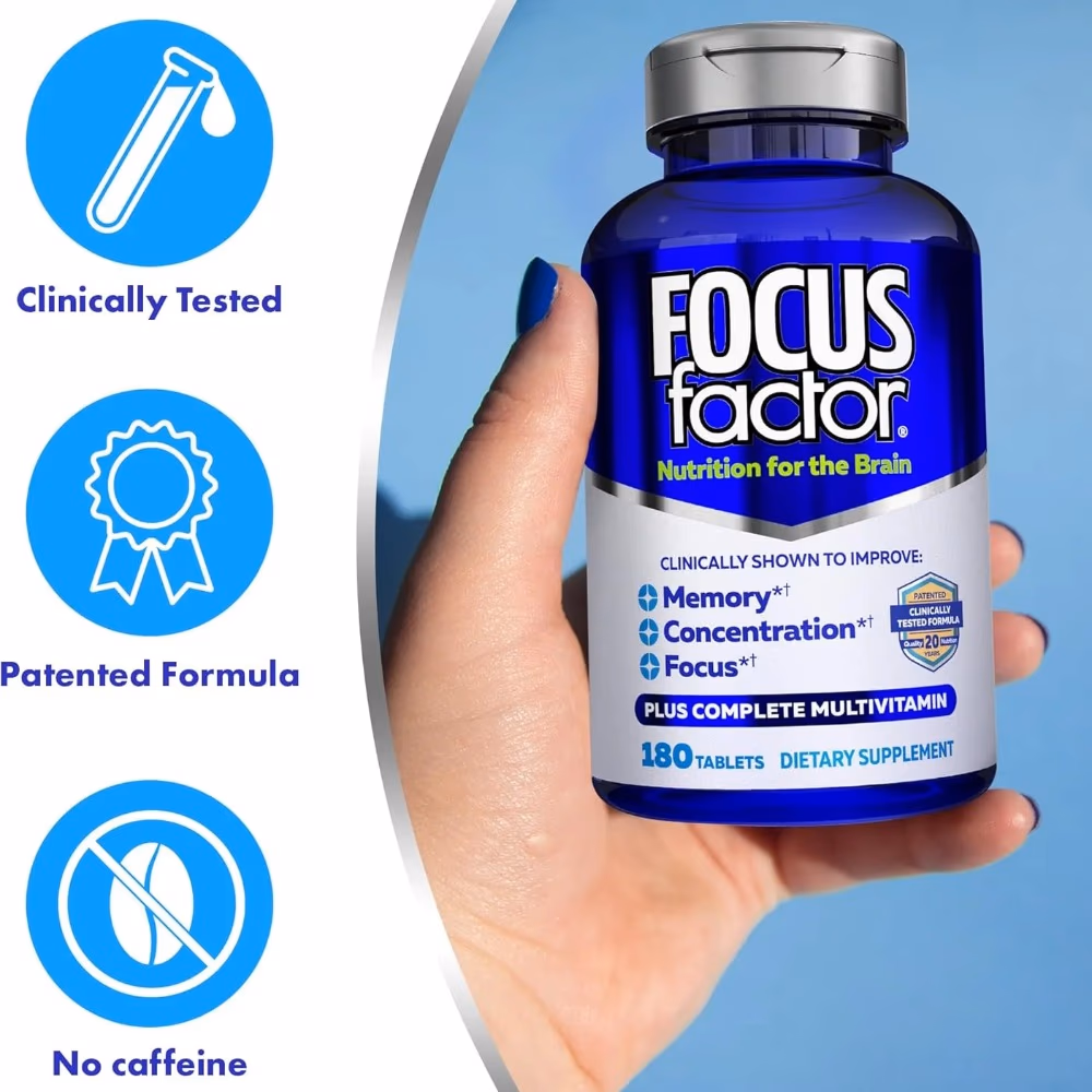 Focus Factor Nutrition for Brain Tablets 180s 2