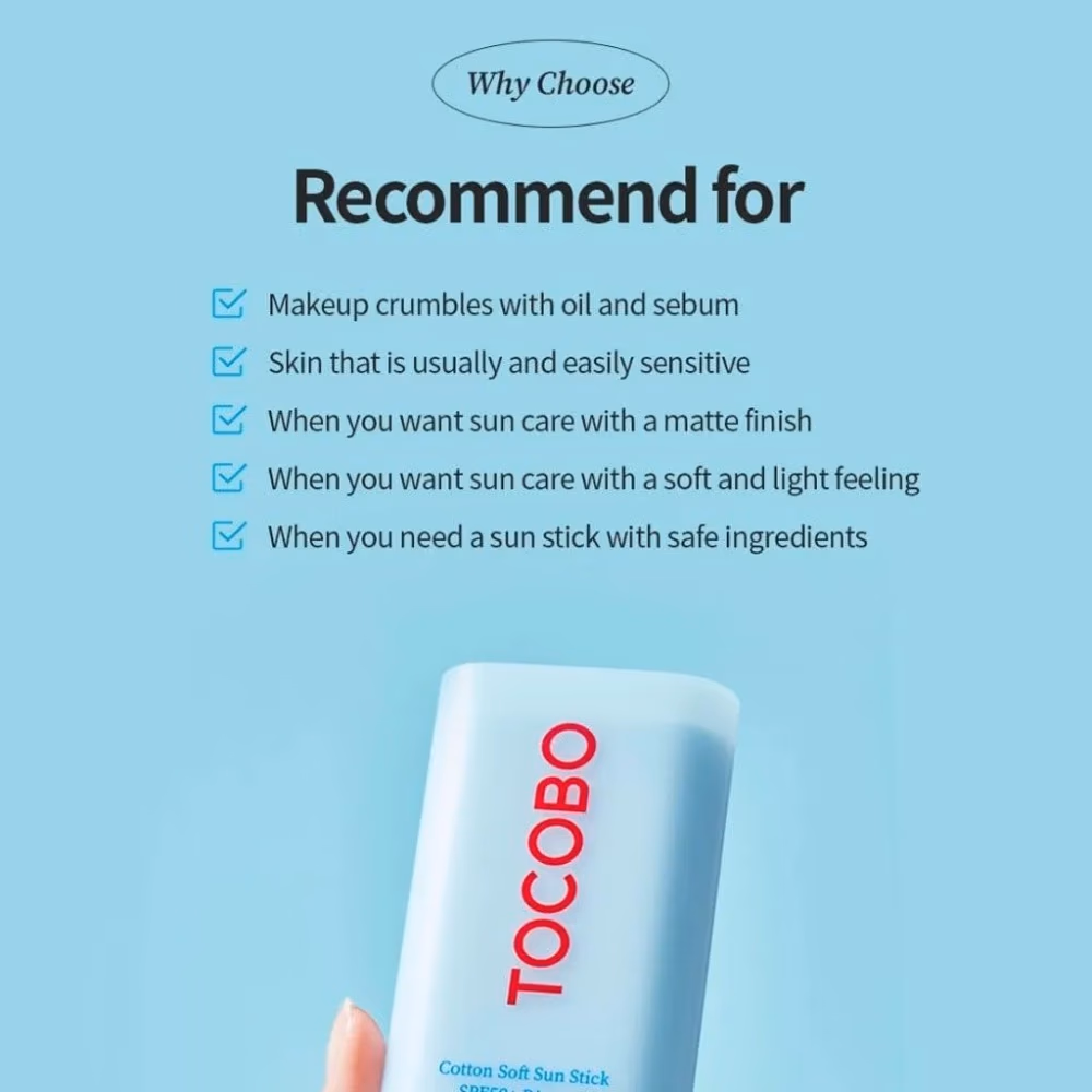 Tocobo Cotton Soft Sun Stick SPF50+ 19g  2