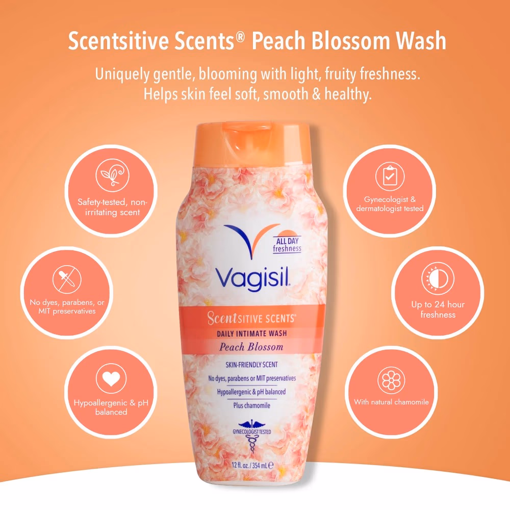 Vagisil Intimate Wash Peach Blossom 354ml 3