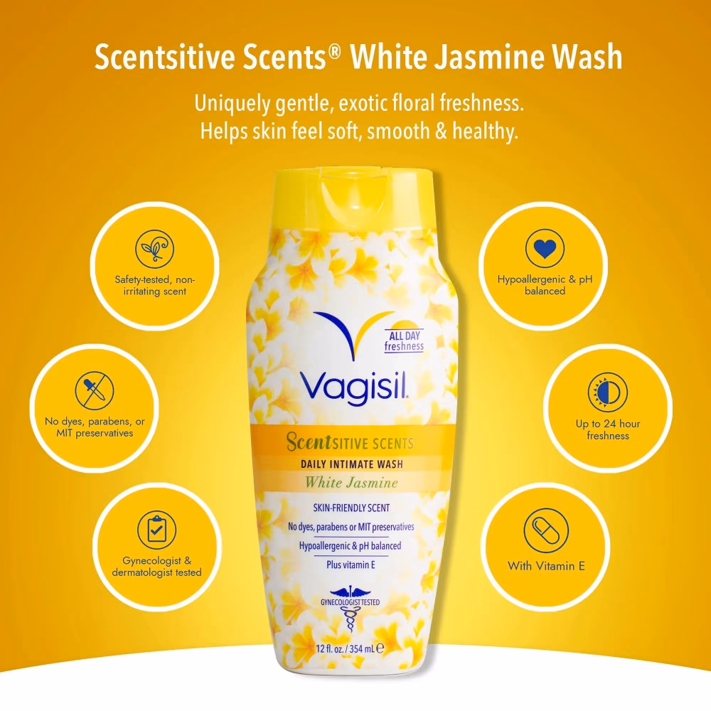 Vagisil Intimate Wash White Jasmine 354ml   2