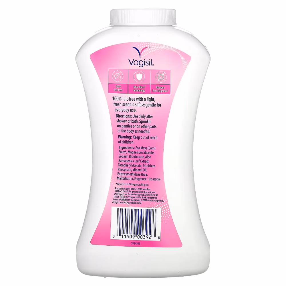 VAGISIL ODOR BLOCK DEODORANT POWDER 227GM 2