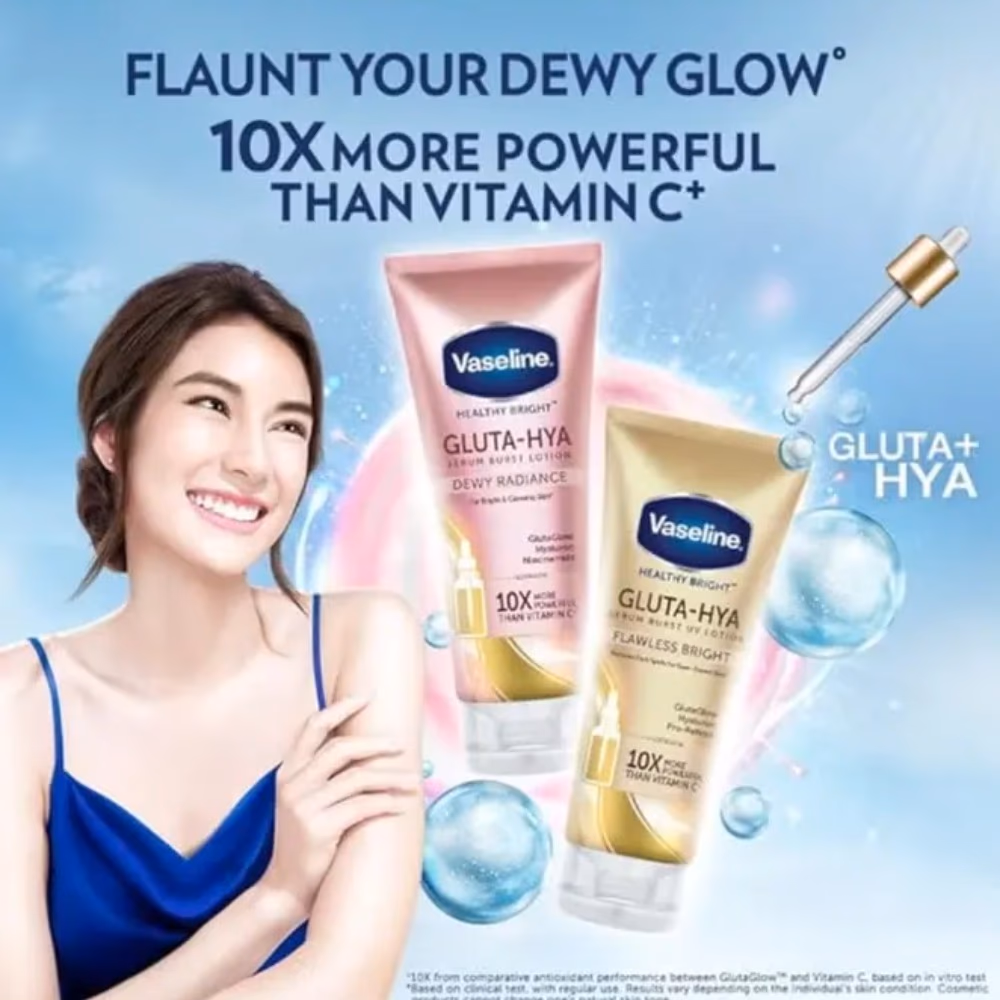 Vaseline Gluta-Hya Flawless Bright Lotion 330ml 2
