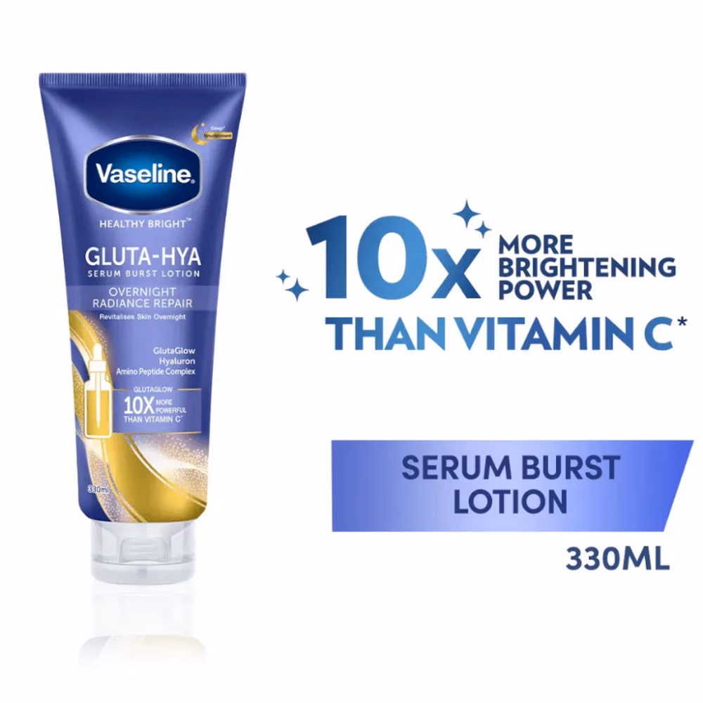 Vaseline Gluta-Hya Overnight Repair Lotion 330ml 2