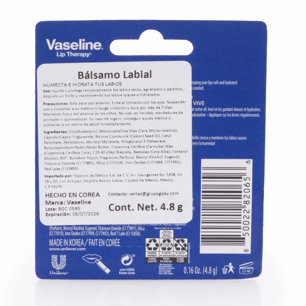 Vaseline Lip Therapy Cherry Blush 4.8g 3