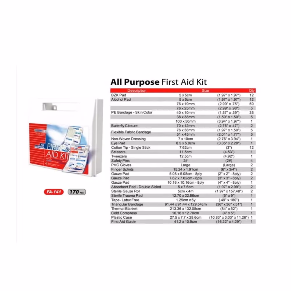 Aid Plus - First Aid Kit FA-171 – 163-Piece Comprehensive Emergency Kit 3