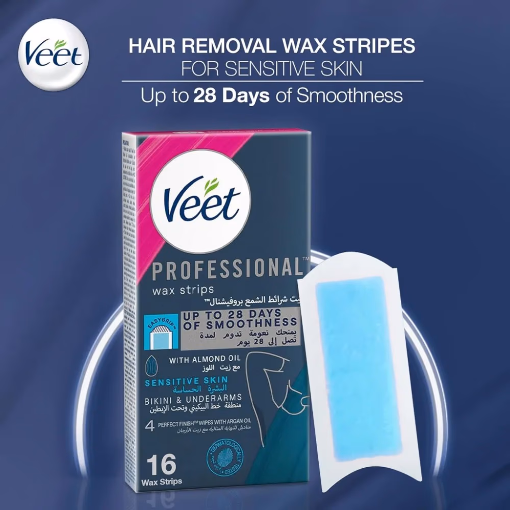 Veet Professional Cold Wax Strips for Bikini & Underarm 16S 3