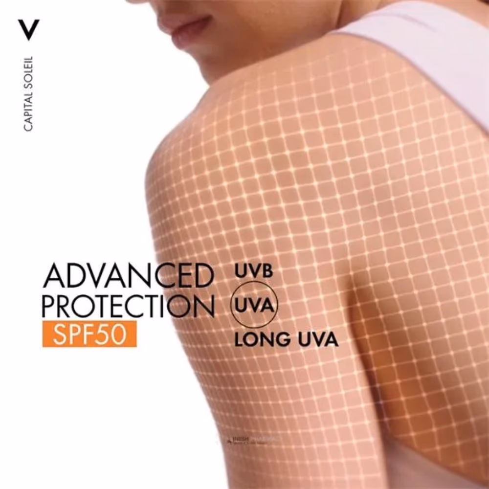 Vichy Capital Soleil SPF50 Protection Water with Beta-Carotene 200ml 3