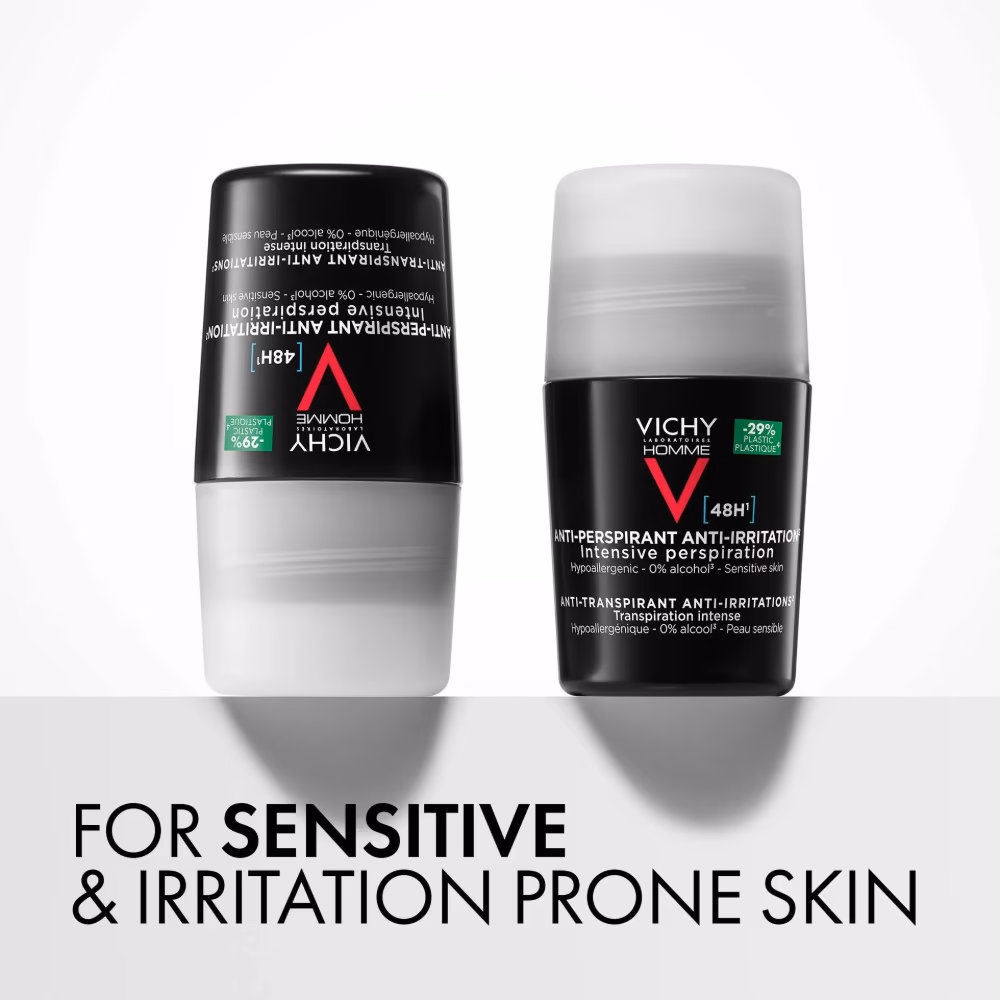 Vichy Deo Homme Sensitive Skin Roll-On 48H Black 50ml  3