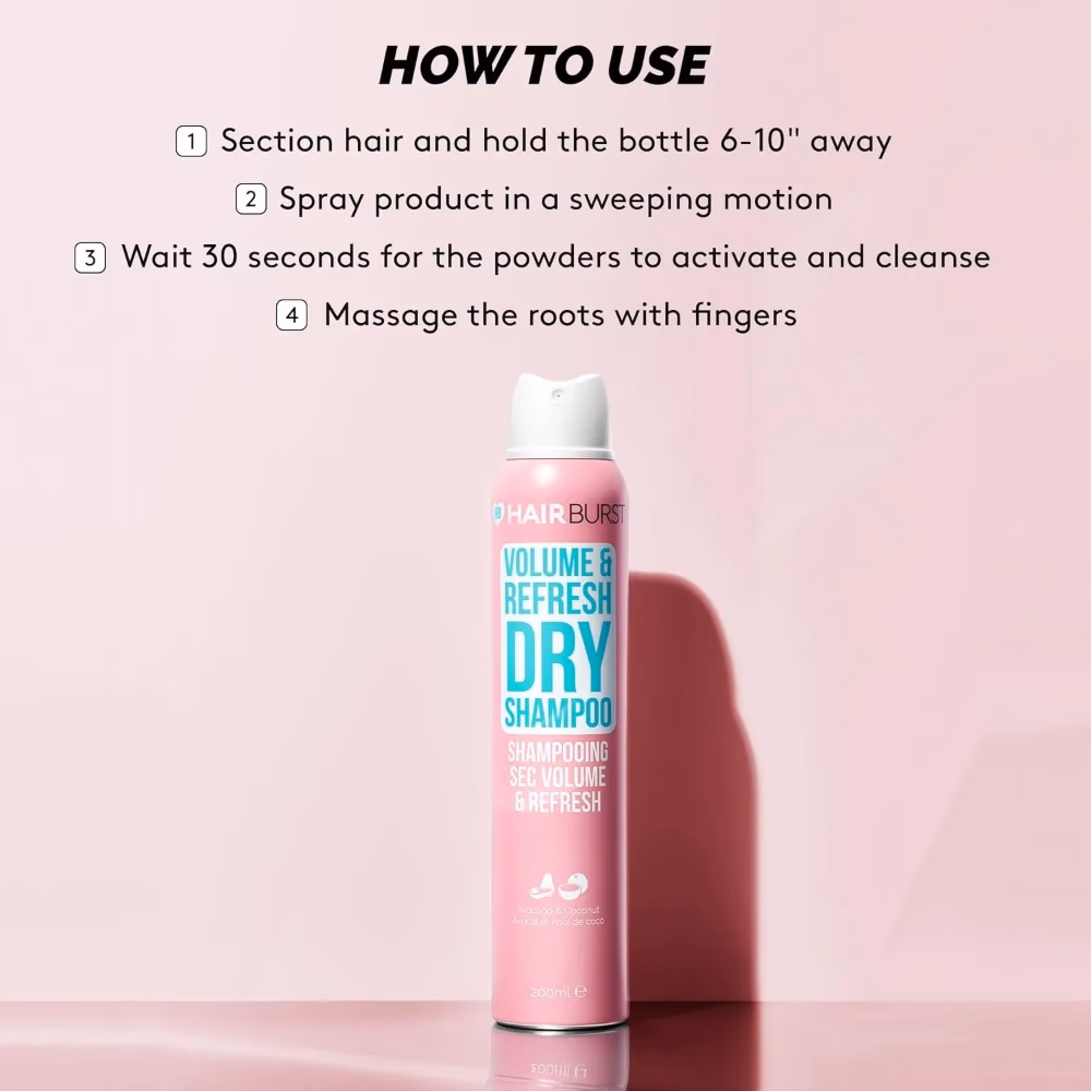 Hairburst Volume and Refresh Dry Shampoo 200ML 2