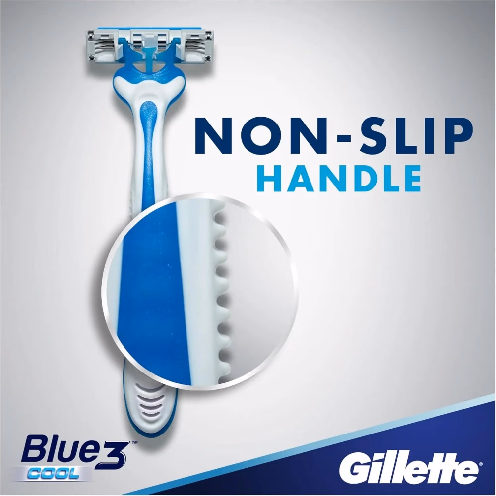 Gillette Blue3 Cool Disposable Razor 6+2 Free 5
