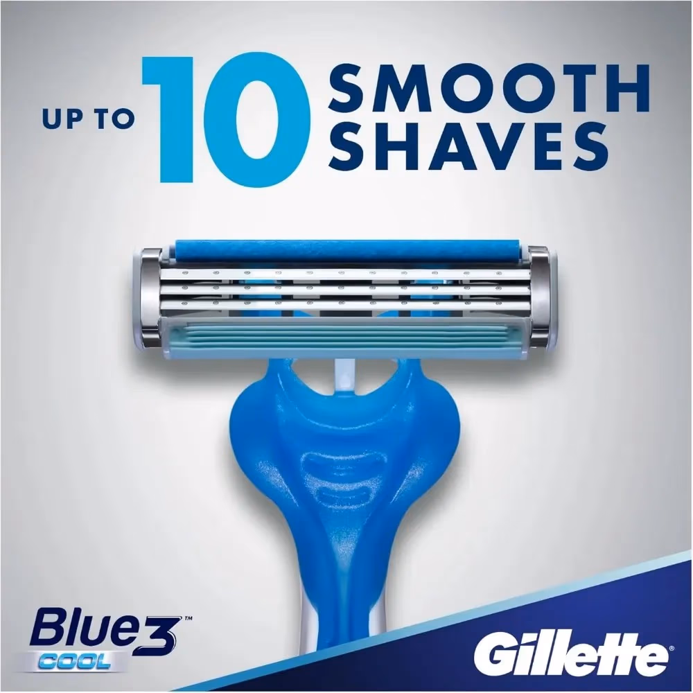 Gillette Blue3 Cool Razors 6S 3