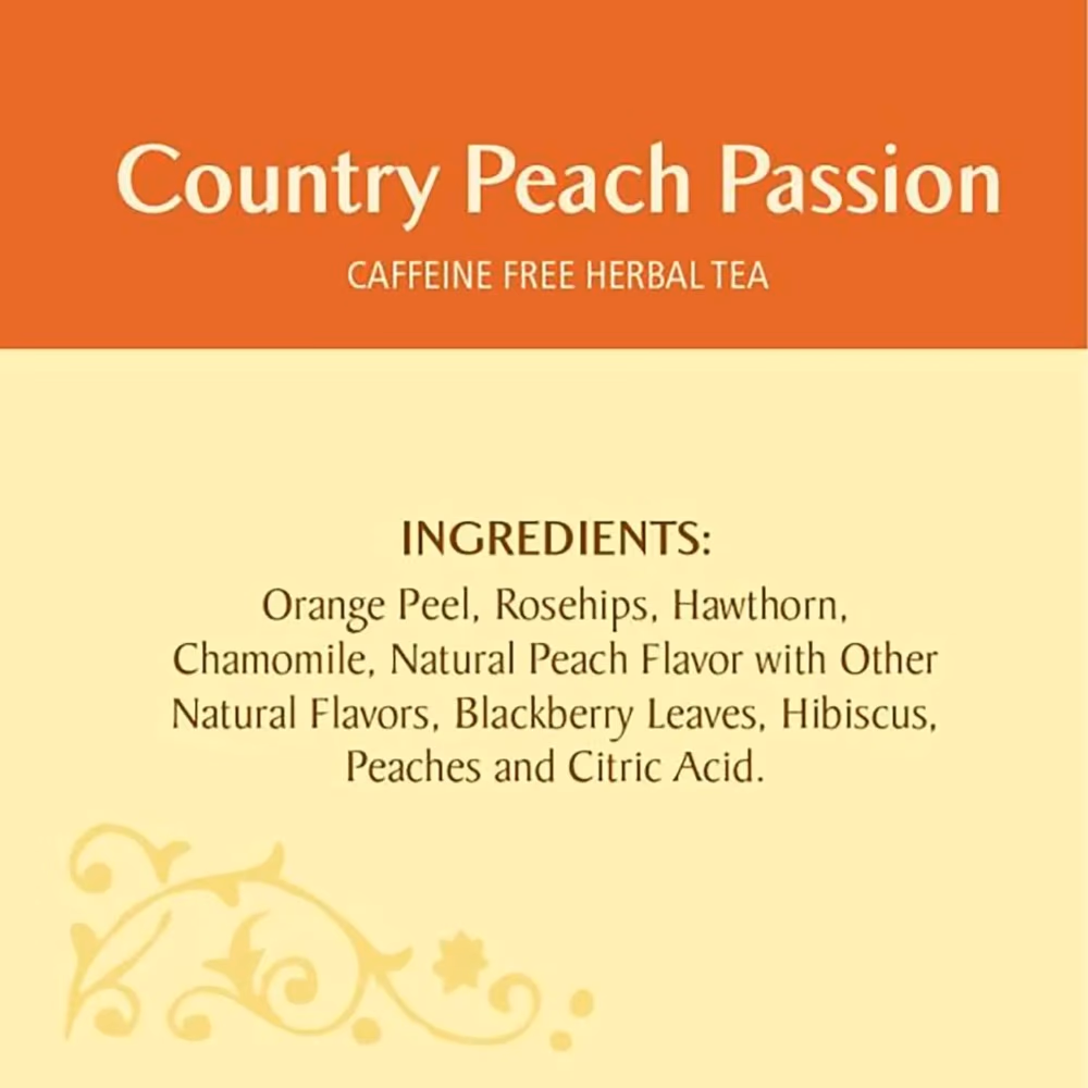 Celestial Herbal Tea Bag Peach Passion 20's 3