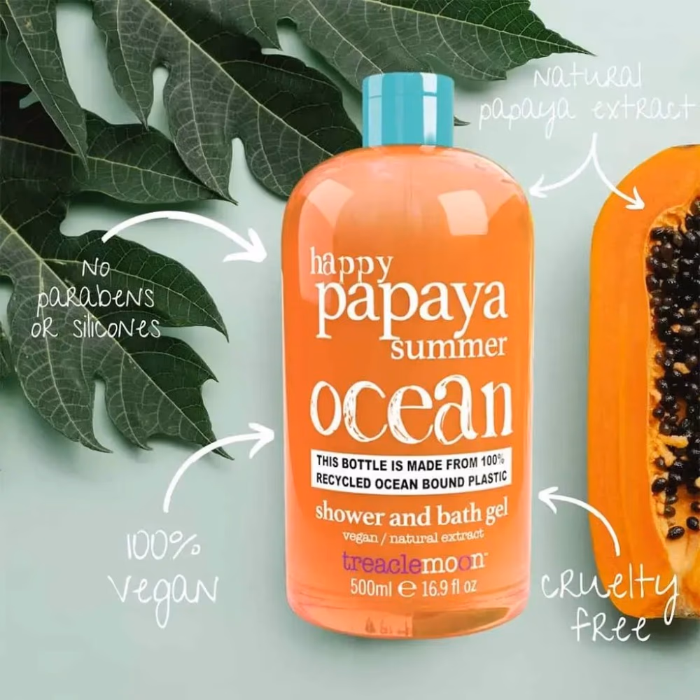 Treaclemoon Papaya Summer Shower and Bath Gel - 500ml 2