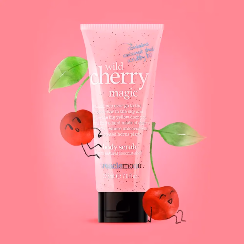 Treaclemoon Wild Cherry Magic Body Scrub 225ml 2