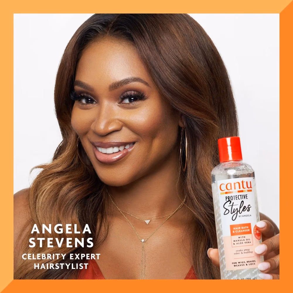Cantu Protective Styles by Angela Hair Bath & Cleanser with Apple Cider Vinegar & Aloe 296ml 4