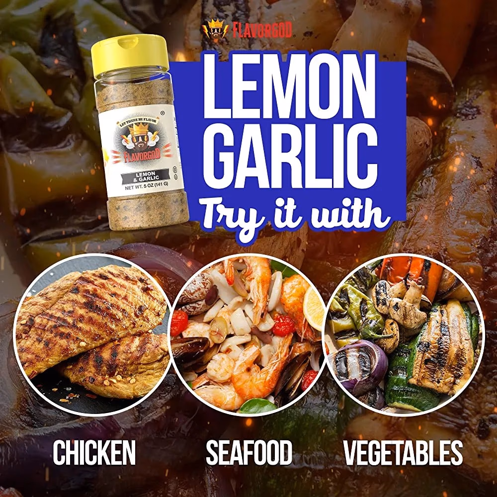 Flavor God Lemon & Garlic Seasoning 141 g 4