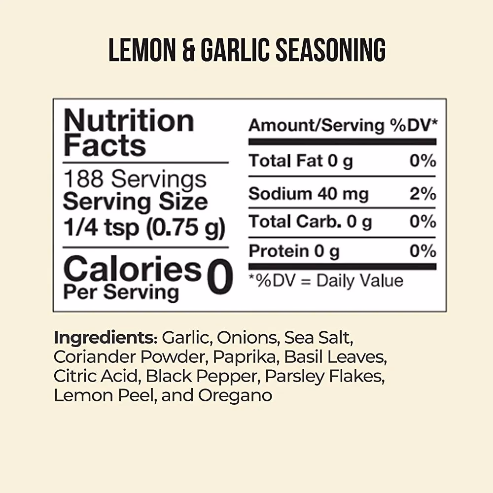 Flavor God Lemon & Garlic Seasoning 141 g 3