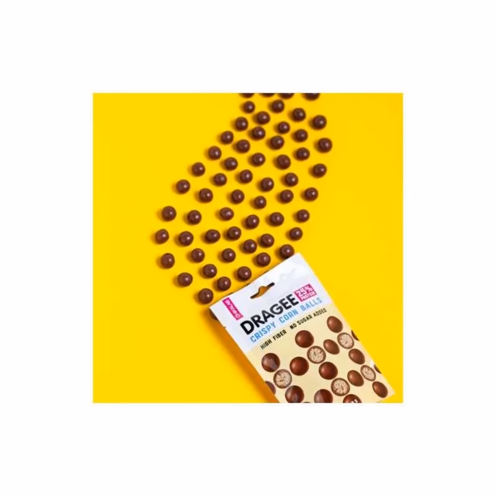 Chikalab Protein Chocolate Covered Dragee 120g – Milk Chocolate with Crispy Corn Balls Snack 4