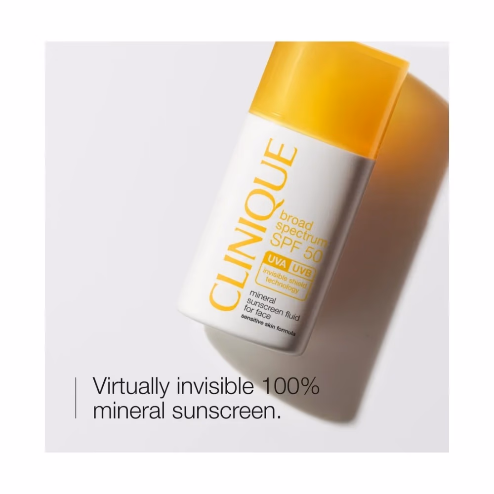 Clinique SPF 50 Mineral Sunscreen Fluid 30ml – Lightweight Daily UV Protection for Sensitive Skin 5