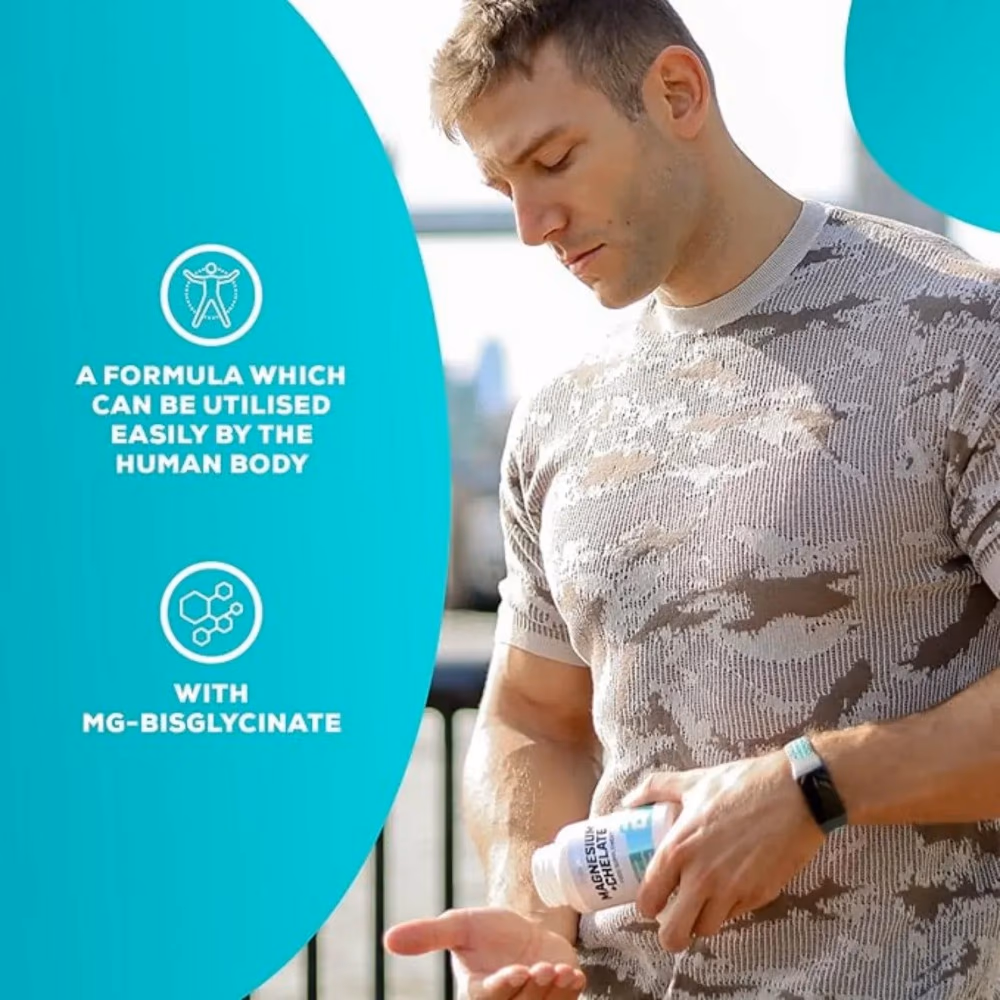 BioTechUSA Magnesium + Chelate 60 Capsules: Highly Absorbable Magnesium for Muscle, Nerve & Energy Support 5
