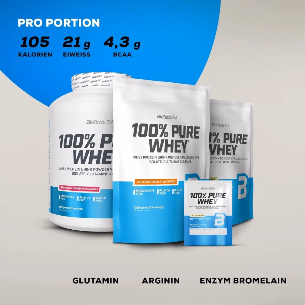 BioTechUSA Pure Whey Caramel Cappuccino 2270g: High-Quality Whey Protein Blend for Muscle Growth & Recovery 5