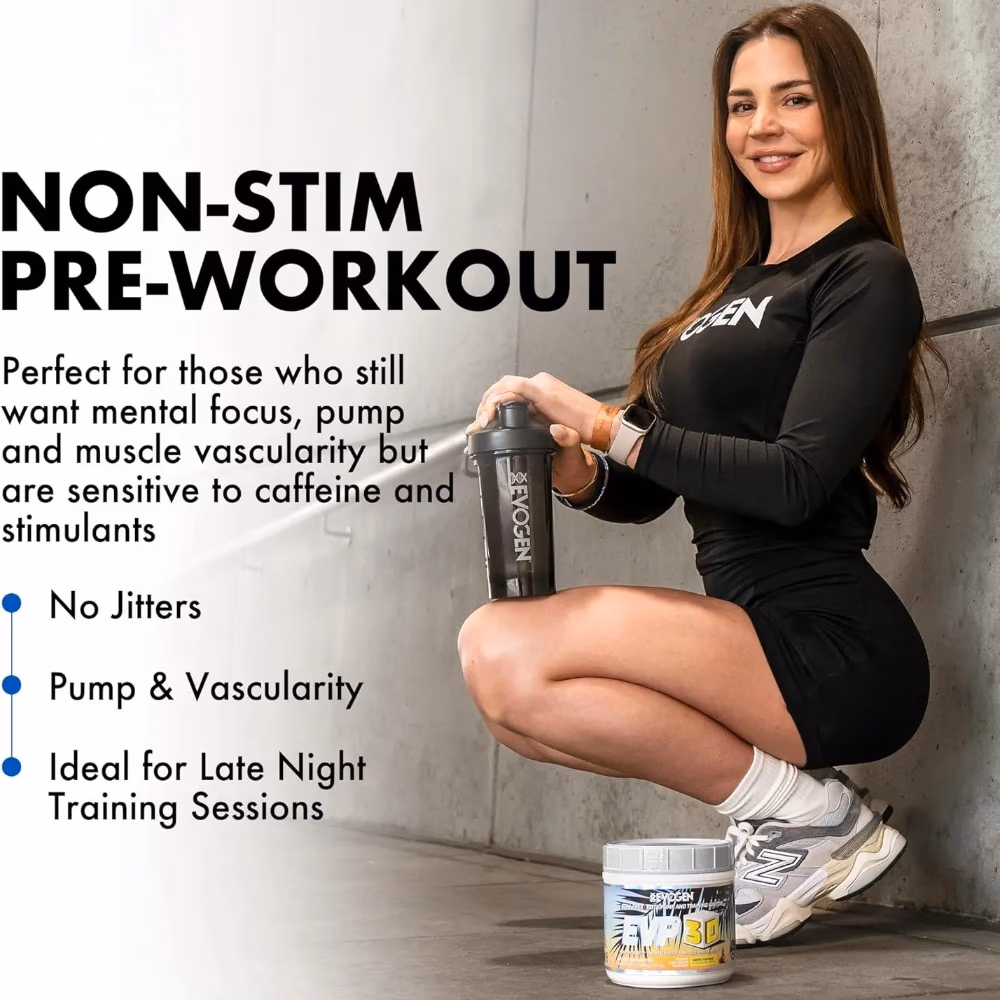 Evogen Nutrition EVP-3D Stimulant Free Pre-Workout 484gm - Tropic Thunder Flavor 3