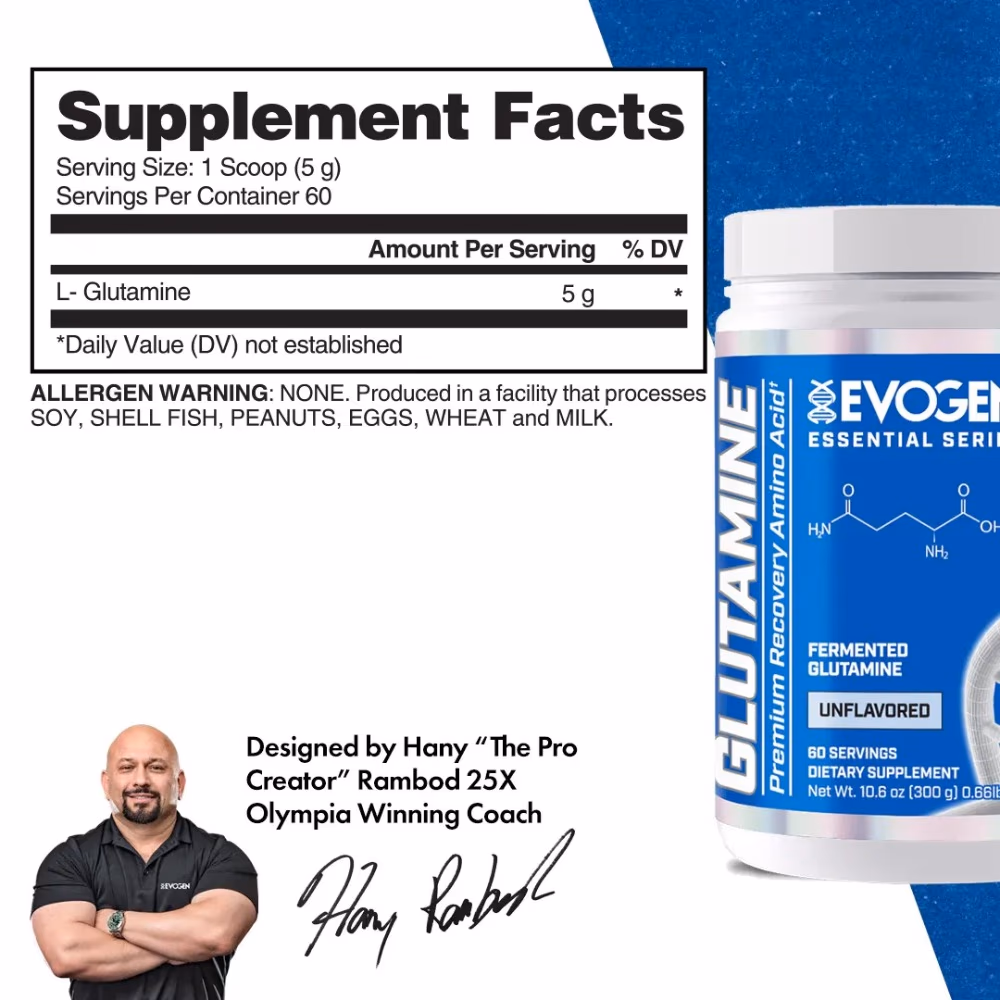Evogen Glutamine Powder 300g - Unflavored 2