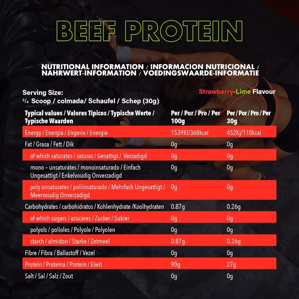 NXT Beef Protein Isolate Strawberry Lime 1.8Kg 4