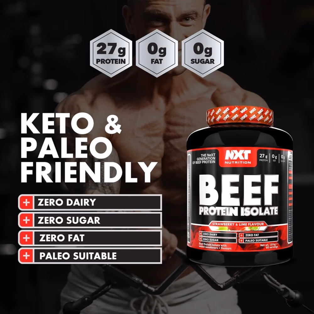 NXT Beef Protein Isolate Strawberry Lime 1.8Kg 3