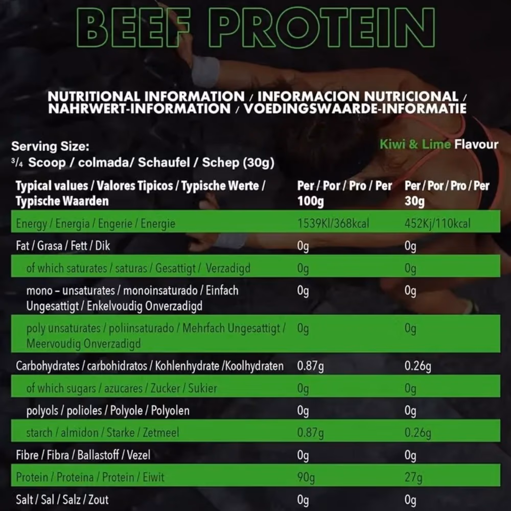NXT Beef Protein Isolate Kiwi Lime 1.8Kg 4