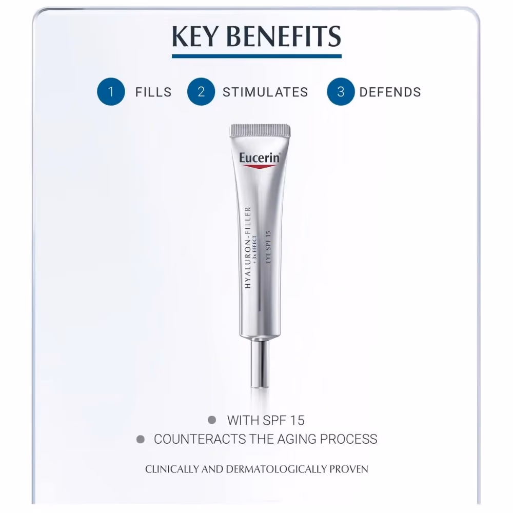 Eucerin Hyaluron Filler 3X Effect SPF15 Eye Cream 15ml 4
