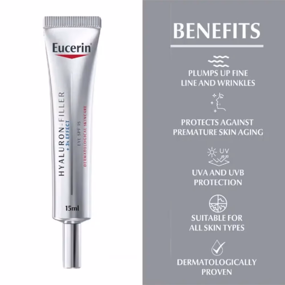 Eucerin Hyaluron Filler 3X Effect SPF15 Eye Cream 15ml 3