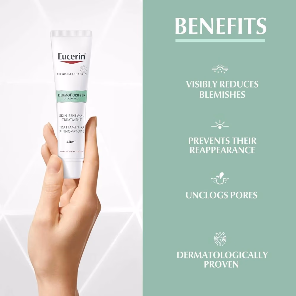 Eucerin DermoPurifyer Oil Control Skin Renewal Treatment 40ml 4