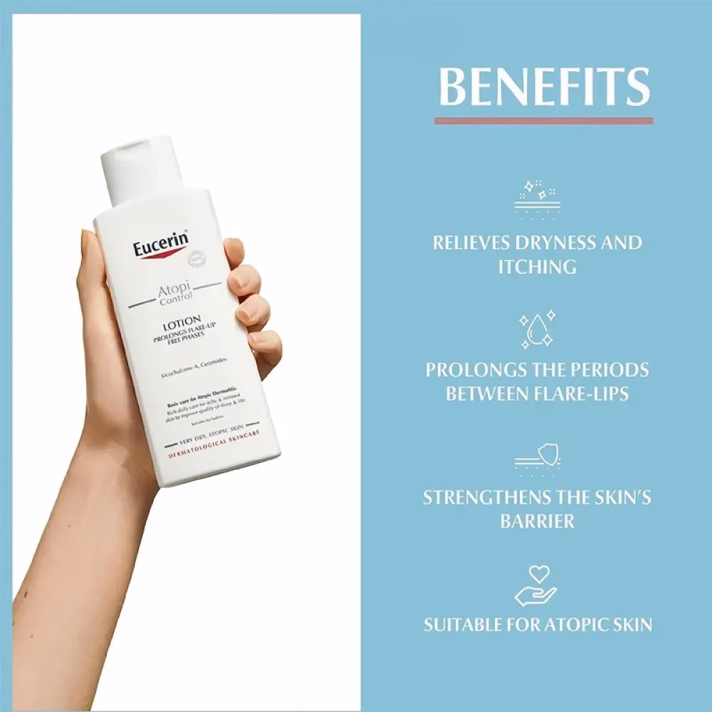Eucerin AtopiControl Lotion 250ml – Targeted Relief for Atopic & Irritated Skin 4