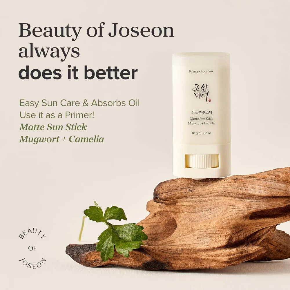 Beauty Of Joseon Mugwort & Camellia Sun Stick SPF 50 - 18g Non-Greasy Sun Stick With Mugwort And Camellia To Calm, Nourish, And Protect Skin. 2