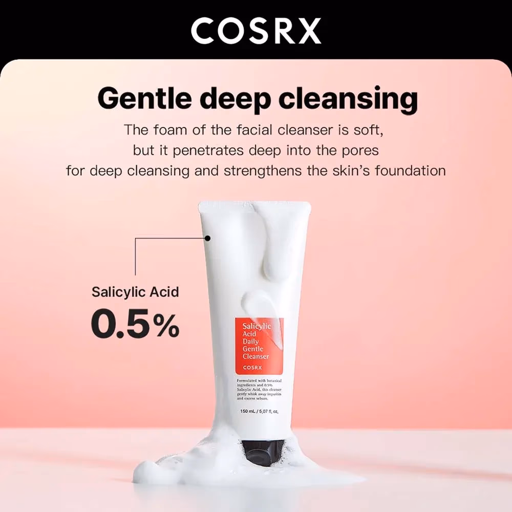 COSRX Salicylic Acid Daily Gentle Cleanser – 150ml 5