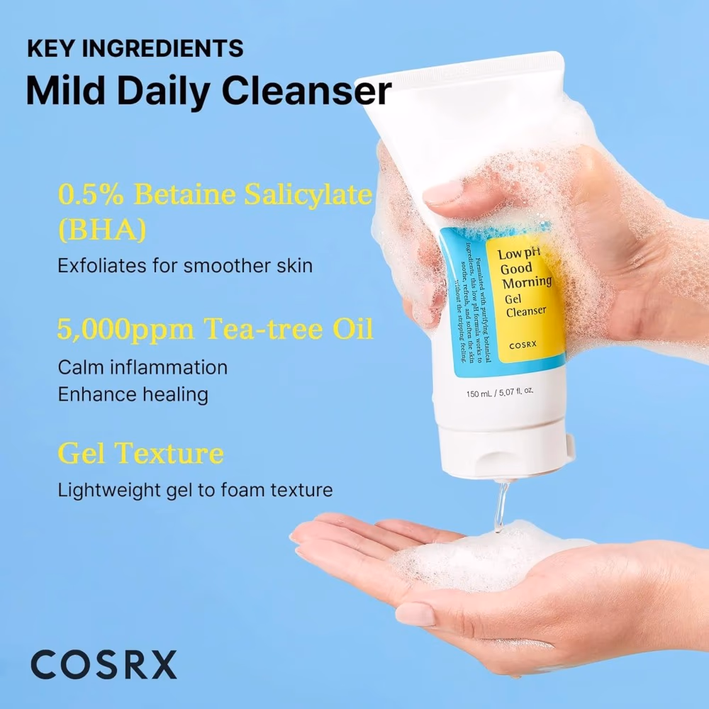 COSRX Low pH Good Morning Gel Cleanser – 150ml  4
