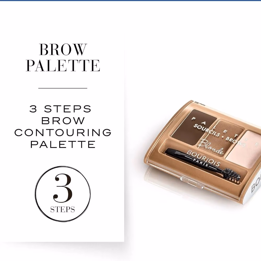 Bourjois The Perfect Eyebrows Kit | Brow Powder & Highlighter Palette with Applicator | Long-Lasting Natural Finish 3
