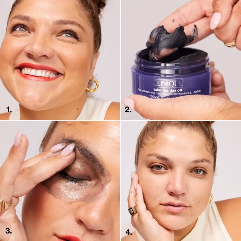 Clinique Take The Day Off Charcoal Cleansing Balm 125ml | Makeup Remover & Detoxifying Face Cleanser | Purifies & Removes Stubborn Makeup 5