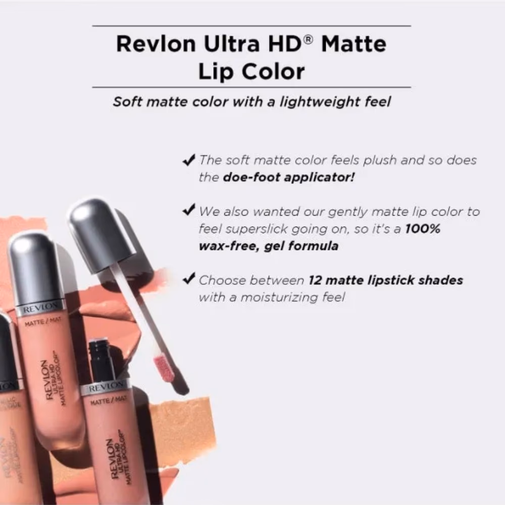 Revlon Ultra HD Matte Lipcolor 610 Addiction 5