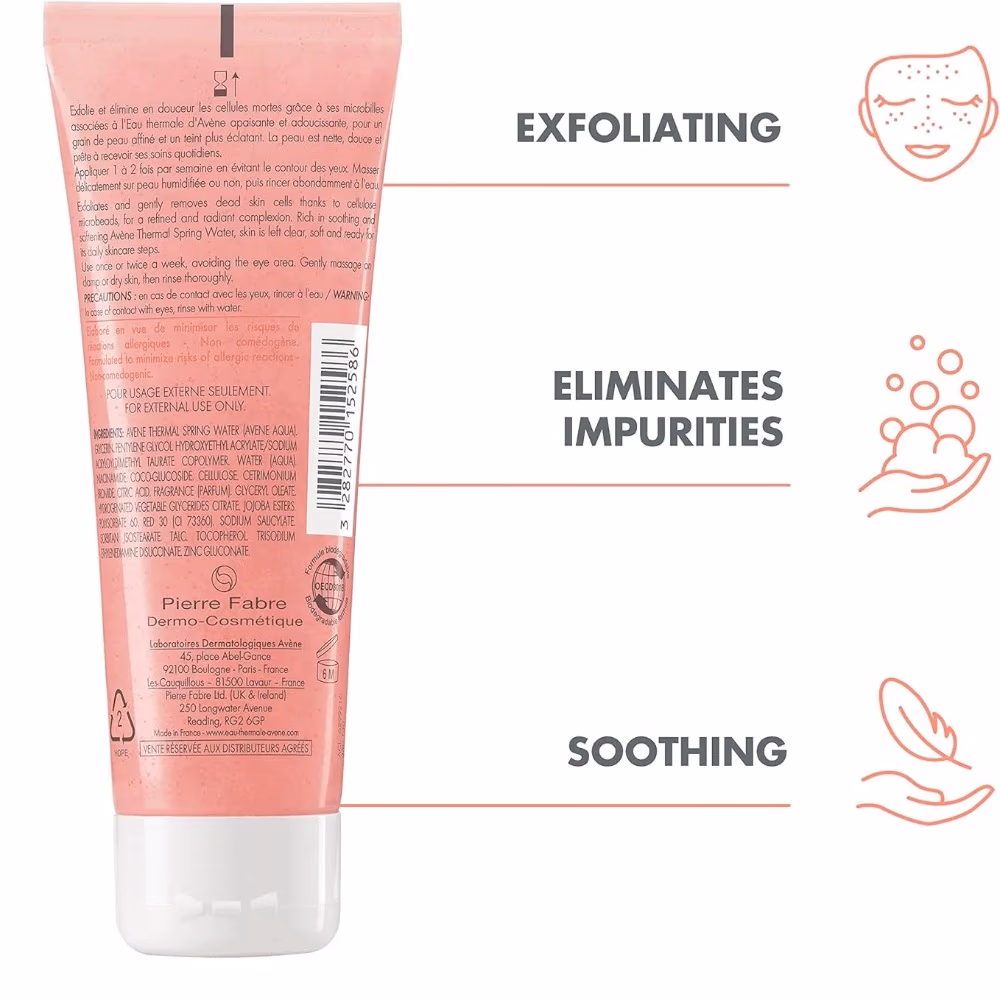 Avene Gentle Exfoliating Face Gel 75ml 2