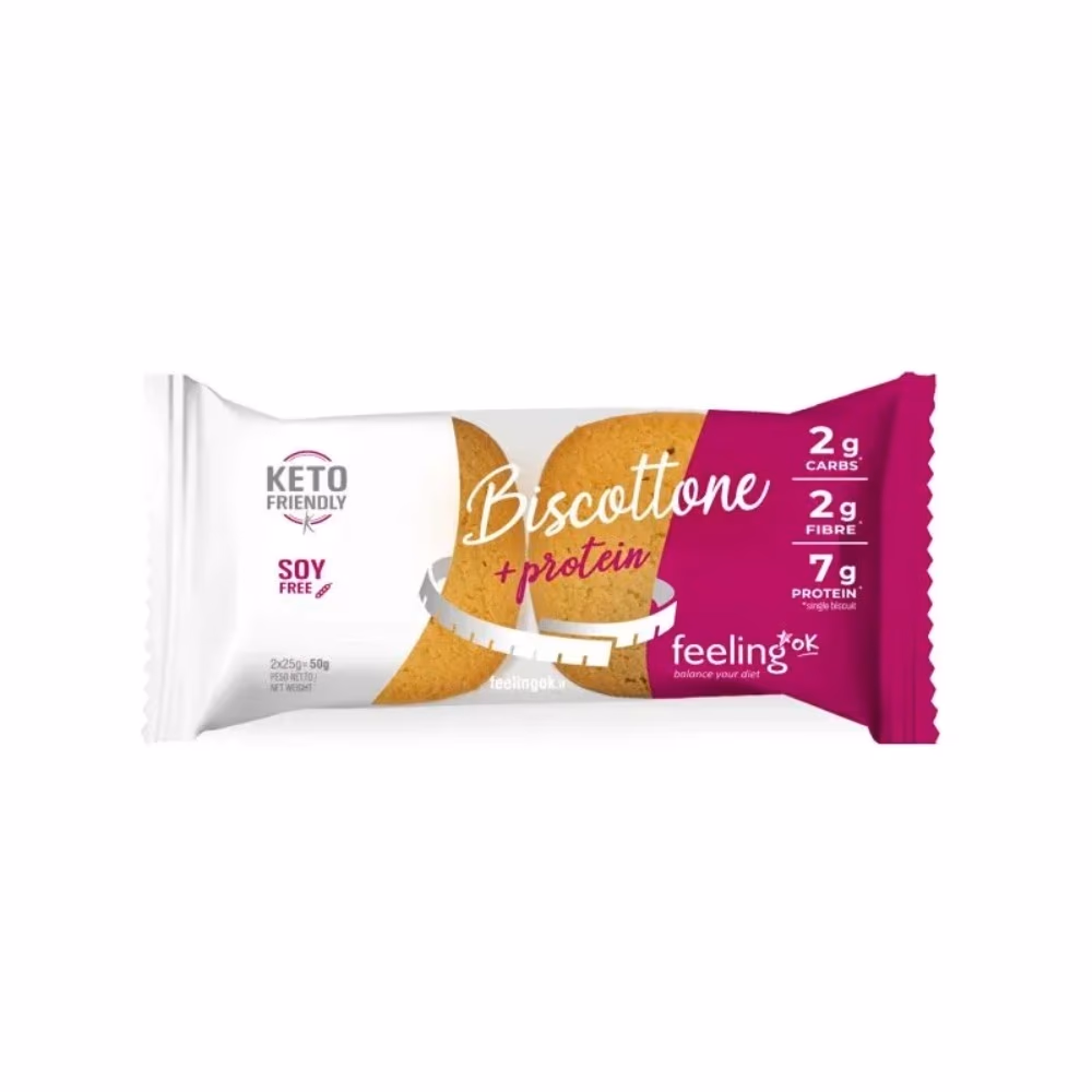 FEELING OK Biscottone Almond Biscuits 50g – Low Carb Almond Cookies 2