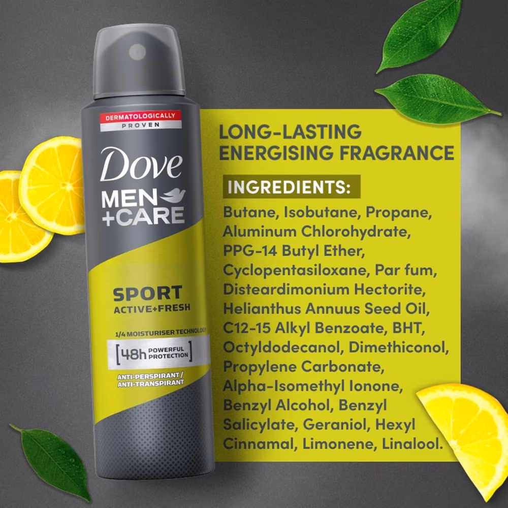 Dove Men+Care Sport Deo Spray 150ml 2