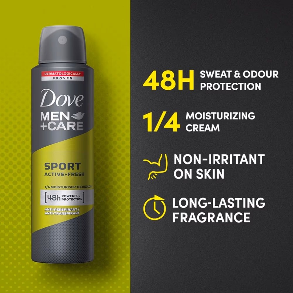 Dove Men+Care Sport Deo Spray 150ml 4