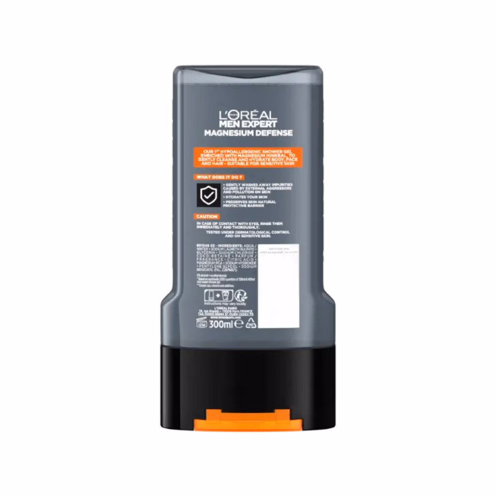 L'Oréal Men Expert Magnesium Defence Hypoallergenic Showergel 300ml 2