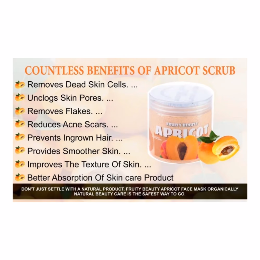Fruity Beauty Apricot Face & Body Mask 521ml 4