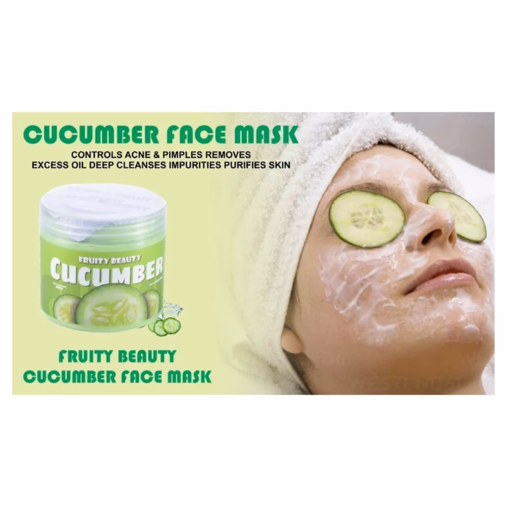 Fruity Beauty Cucumber Face and Body Mask 521ml 2