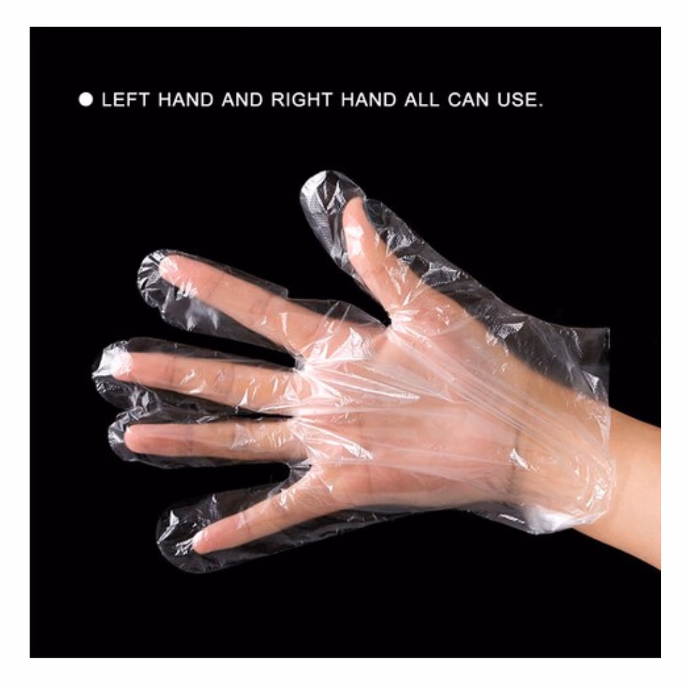 Cathapack Clear Disposable Gloves Large 2